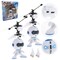 Kitcheniva 2 Pcs Mini Drone LED Ball Flying Robot Toys Rechargeable